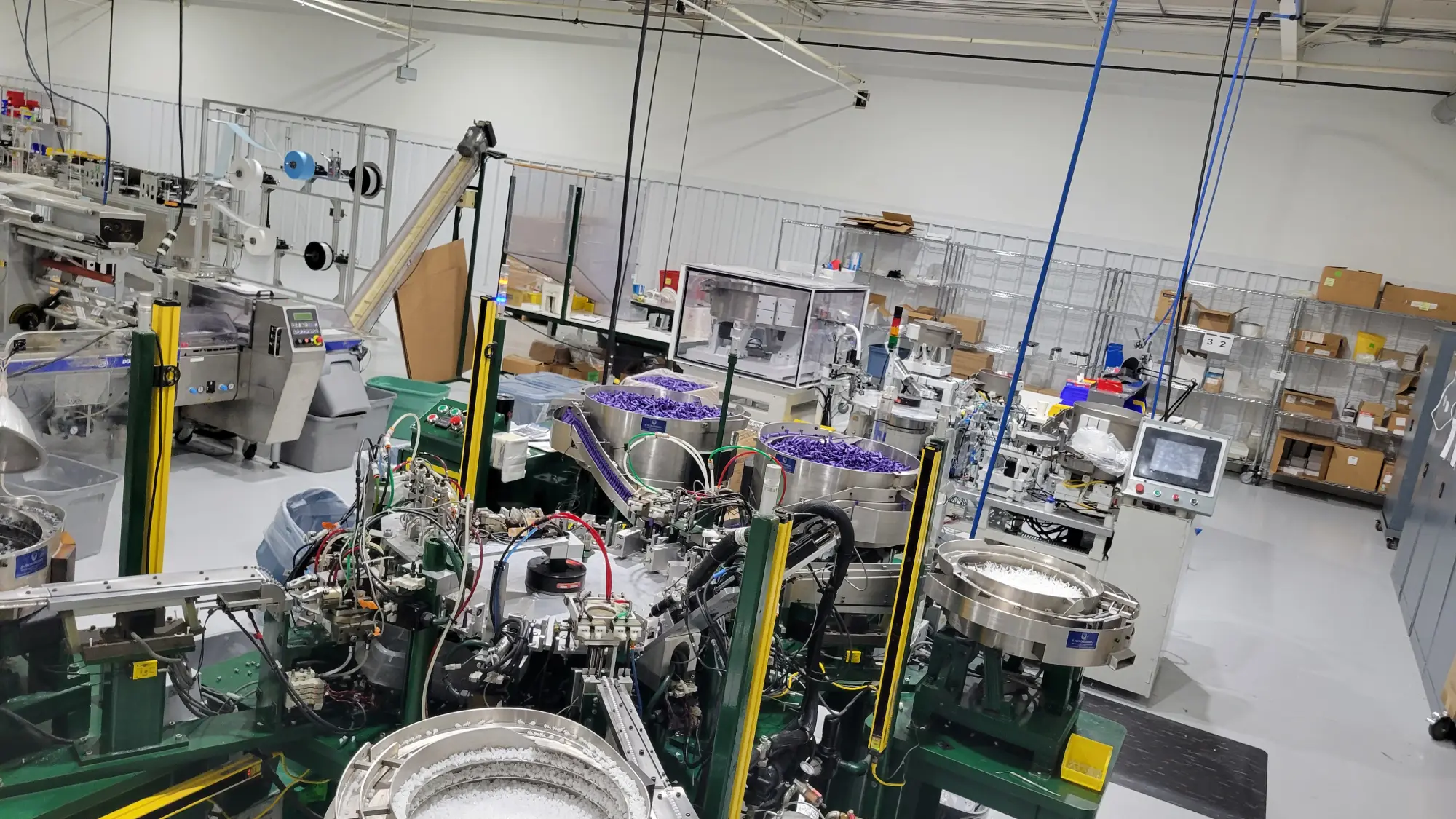 An image of custom built part assembly machines.